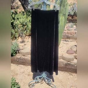 Coldwater Creek Velour Shimmery Long Skirt